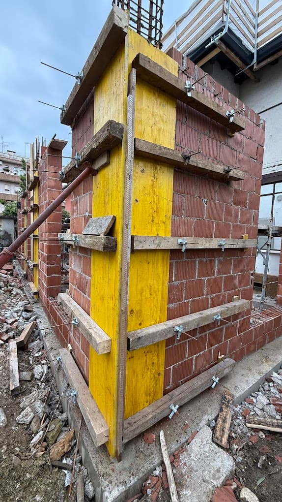 Lavorazione strutturale di cantiere